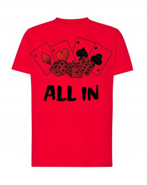 T-Shirt Koszulka Poker All In Rozm.M