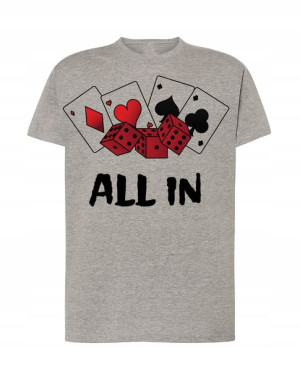 T-Shirt Koszulka Poker All In Rozm.M