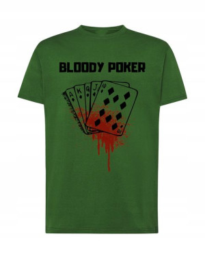 T-Shirt Koszulka Poker Bloody Poker Rozm.5XL