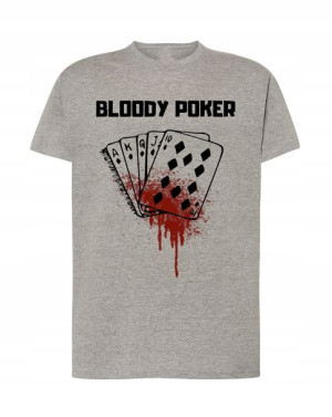 T-Shirt Koszulka Poker Bloody Poker Rozm.M