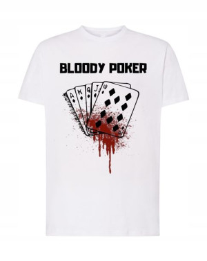 T-Shirt Koszulka Poker Bloody Poker Rozm.XS