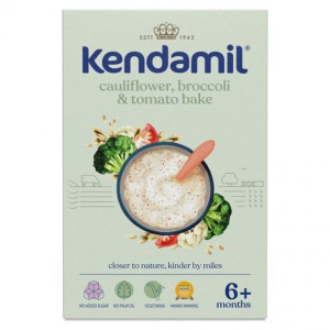 Kendamil, Mleczno Zbożowa Kaszka z Brokułem, Kalafiorem i Pomidorami, 150g