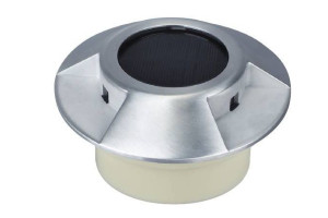 Solarny reflektor gruntowy lampy solarne 3 sztuki okrągłe