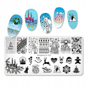 ShopAnts XL-011 blaszka płytka stempel zima świąte