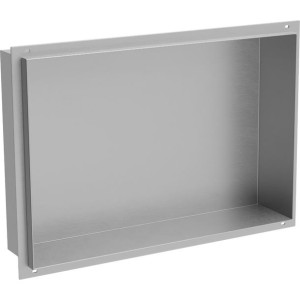 Mexen X-Wall-NR półka wnękowa bez kołnierza 45 x 30 cm, inox - 1911453010