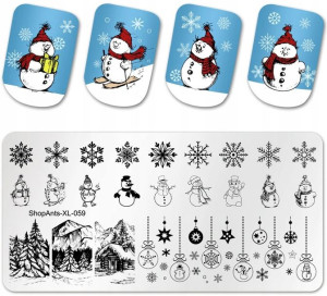 ShopAnts XL-059 blaszka płytka stempel zima święta