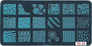 TO23 Blaszka 6x12 płytka wzorków stempel geometry