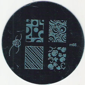 blaszka M65 płytka wzorków stempel kółka kwiaty