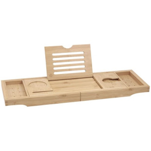 Mexen Bamboo półka na wanne 70-105 cm, bambus natural - 701170-00