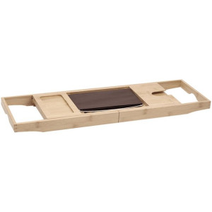 Mexen Bamboo półka na wanne 70-100 cm, bambus natural - 701270-00