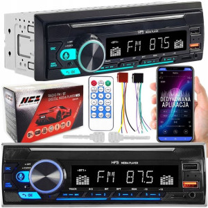 Radio Samochodowe 1din Usb Sd Mikrofon Bluetooth