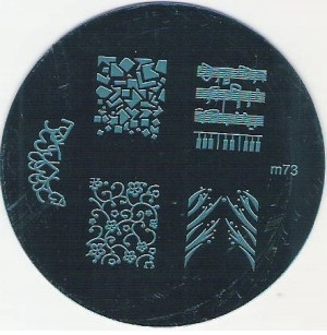 blaszka M73 płytka wzorków stempel nuty pieciolini