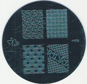 blaszka M96 płytka wzorków stempel kratka serce