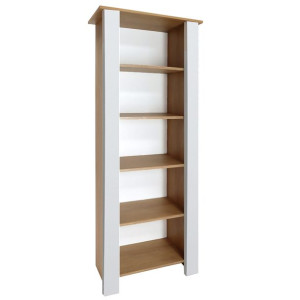 Regał otwarty 71cm hikora naturalna / biały OSTIA