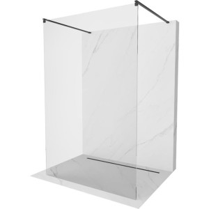 Mexen Kioto ścianka prysznicowa wolnostojąca 140 x 200 transparent, czarna