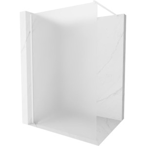 Mexen Kioto ścianka prysznicowa 100 x 200 cm, szron 8 mm, biała