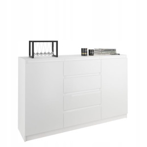 Komoda 160 Szafka 4sz. 3 Półki Połysk R160s4