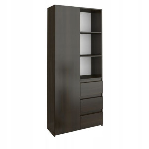 Regał Książki Biurowy 3 Szuflady B-80-s3 Wenge