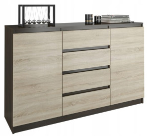 Modna KOMODA 160 SZAFKA 4 SZUF WENGE Sonoma R160S4