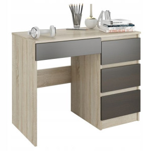 Meble Biurko komputer stolik 90cm sonoma wenge N34
