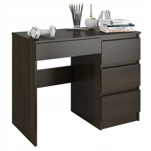 Meble Biurko komputerowe stolik 90cm wenge N34