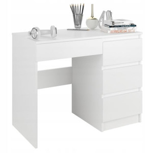Meble Biurko komputerowe stolik 90cm białe N34