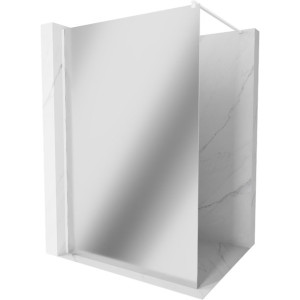 Mexen Kioto ścianka prysznicowa 80 x 200 cm, lustro 8 mm, biała