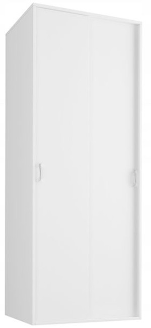 Szafa przesuwna ubraniowa 70cm 2 drzwi biała U-70P