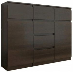 Komoda 98cm Szafka 6 Szuflad Wenge Płyta 18mm S62d