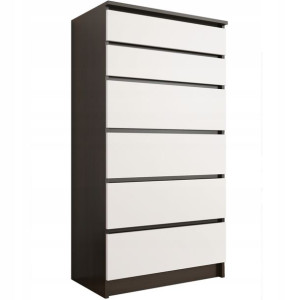 Nowoczesna Komoda Szafka 6 Szuflad Wenge Mix R-6
