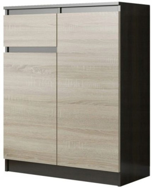 Komoda 98cm Szafka 1 Szuflada Wenge Mix Sonoma S1