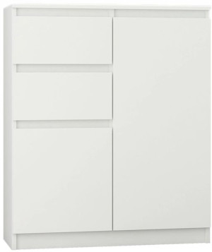 Komoda 98cm Szafka 2 Szuflady Biała S2