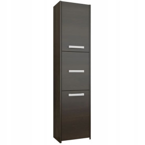 Szafka Łazienkowa Regał Słupek 30cm 3 Drzwi Wenge