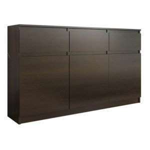 Komoda 98cm Szafka 3 Szuflady Wenge S3