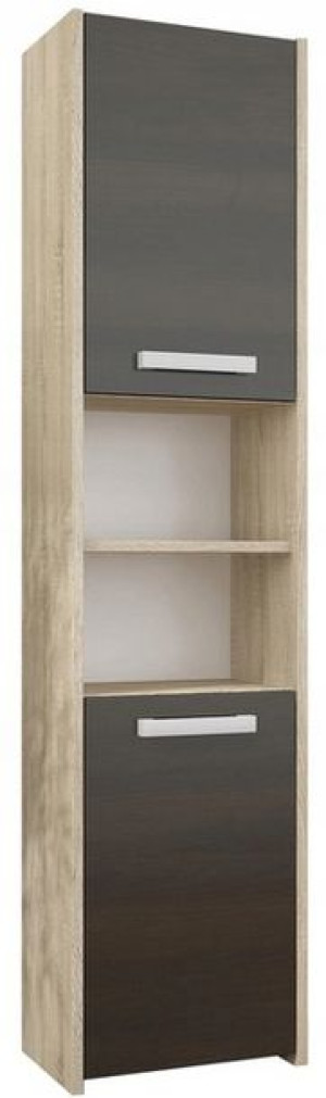 Szafka Łazienkowa Regał Słupek 30cm Sonoma Wenge