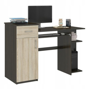 Biurko Komputerowe 120cm Stolik Wenge Sonoma N-8