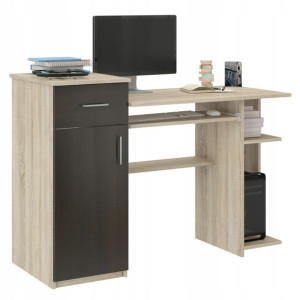 Biurko Komputerowe 120cm Stolik Sonoma Wenge N-8