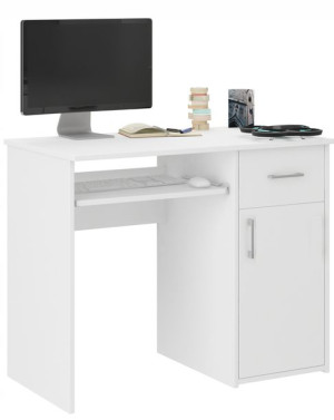 Biurko Komputerowe 100cm Stolik Laptop Białe N-9