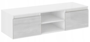 Nowoczesny Stolik Szafka Rtv 120cm Biała Połysk