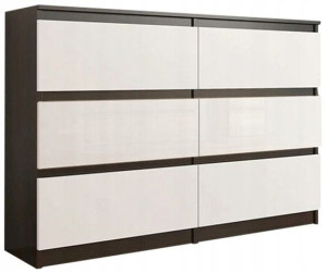 Komoda 120 Szafka Wenge Wysoki Połysk Lakier Front