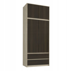 Szafa garderoba 90cm 2d 2sz son wen+nadstawka B-9N
