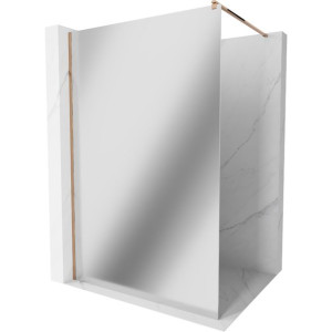 Mexen Kioto ścianka prysznicowa 70 x 200 cm, lustro 8 mm, różowe złoto