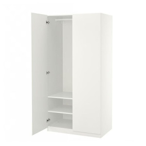IKEA PAX/FORSAND Szafa biały/biały 100x60x201 cm