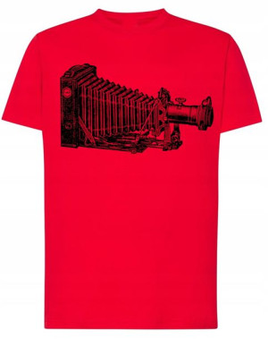 T-shirt Męski Aparat Vintage Retro Rozm.3XL