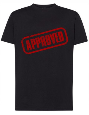 T-Shirt męski duży nadruk Approved Rozm.3XL