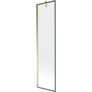 Mexen Next parawan nawannowy 1-skrzydłowy 50 x 150 cm, czarny wzór, złoty