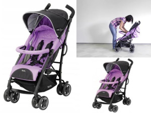 Wózek Spacerówka Magic City'n Move Kiddy Travel Lavender Black