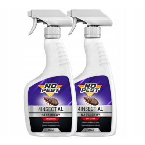 2x Spray NO PEST na Pluskwy 500ml Preparat Płyn Środek na Pluskwy Pająki