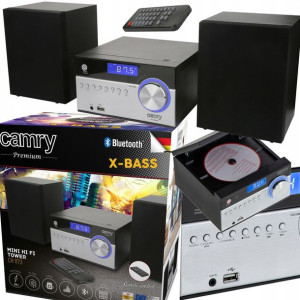 Mini Wieża Hifi Cd Usb Aux Blutooth Bass Pilot