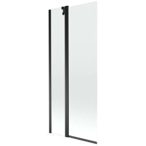 Mexen Flip parawan nawannowy 1-skrzydłowy 80 x 150 cm, transparent, czarny